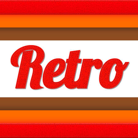 retro titleのイラスト素材