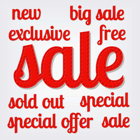 sale titlesのイラスト素材