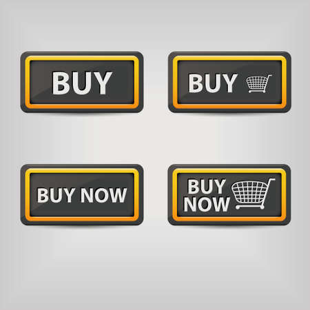 buy buttonsのイラスト素材