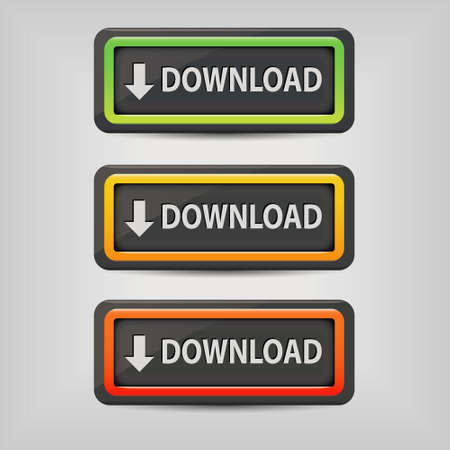 download buttonsのイラスト素材