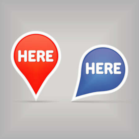 two map signsのイラスト素材