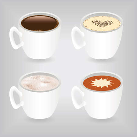 coffee set のイラスト素材