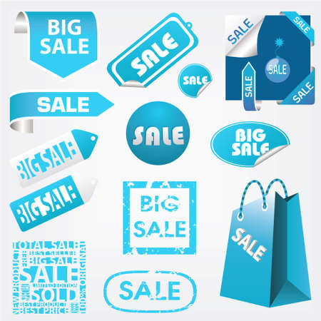 set of sale labelsのイラスト素材