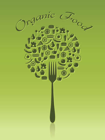 organic foodのイラスト素材