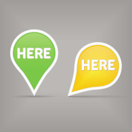 two map signsのイラスト素材