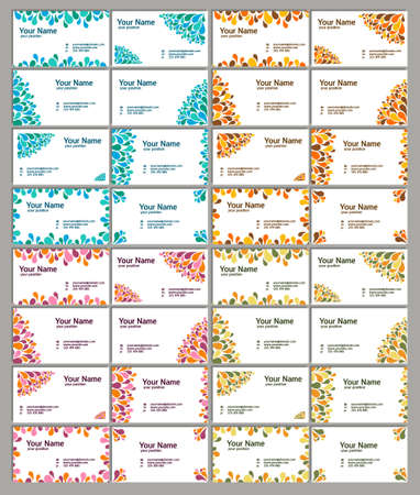 32 horizontal business cardのイラスト素材