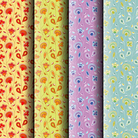flower seamless patternsのイラスト素材