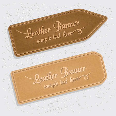 tho leather bannersのイラスト素材