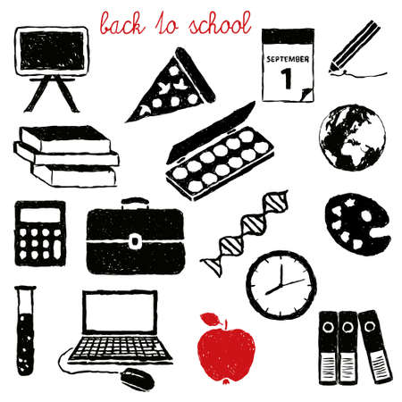 doodle school imagesのイラスト素材