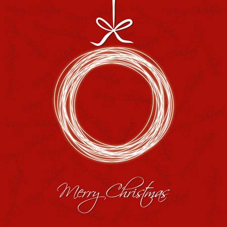 merry christmas - white christmas ballのイラスト素材