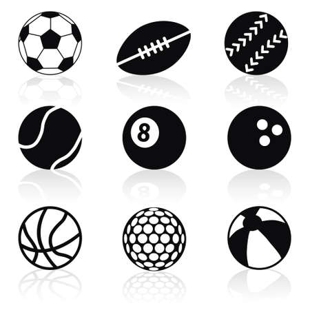 sport balls collectionのイラスト素材