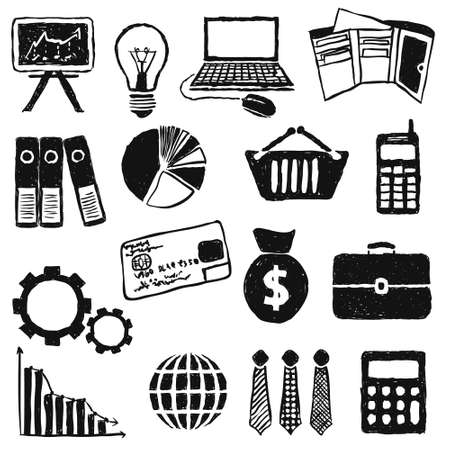 doodle finance imagesのイラスト素材
