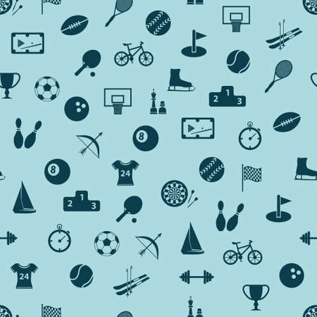 seamless sport patternのイラスト素材