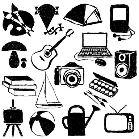 doodle hobby imagesのイラスト素材