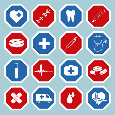 medical iconsのイラスト素材