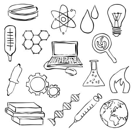 sketch science imagesのイラスト素材