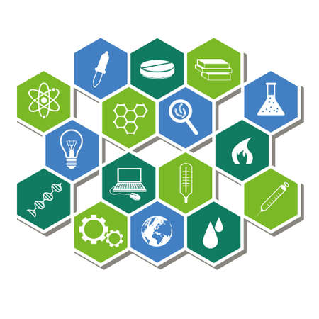 science iconsのイラスト素材