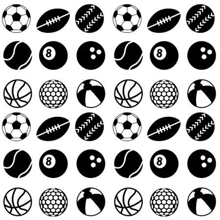 seamless ball patternのイラスト素材