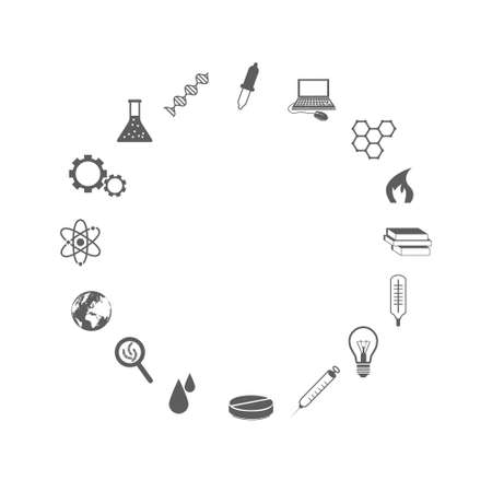 science iconsのイラスト素材
