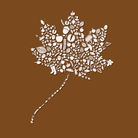 autumn leafのイラスト素材