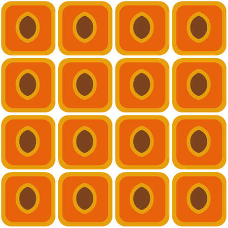 seamless peach patternのイラスト素材