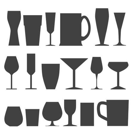 glass collectionのイラスト素材