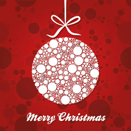 white christmas ballのイラスト素材