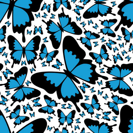 butterfly seamless patternのイラスト素材