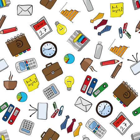 seamless business patternのイラスト素材