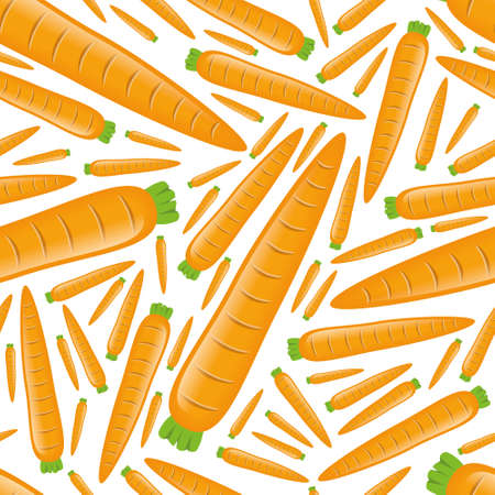 seamless carrot patternのイラスト素材