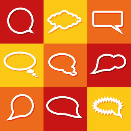 communication bubblesのイラスト素材