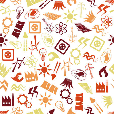 energy seamless patternのイラスト素材