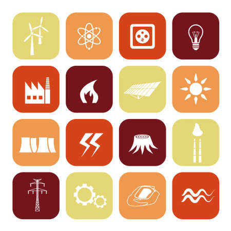 energy iconsのイラスト素材