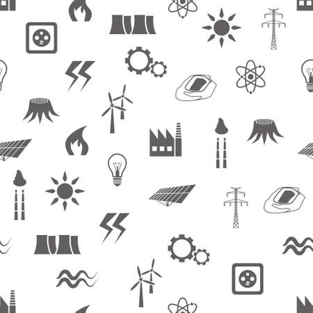 energy seamless patternのイラスト素材