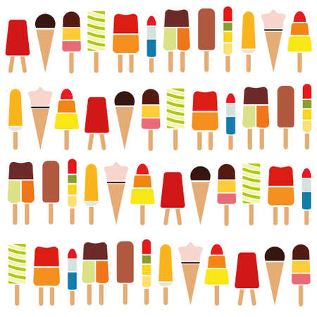 Ice block seamless patternのイラスト素材
