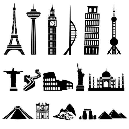 world buildingsのイラスト素材