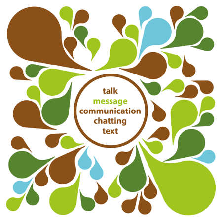 communication bubblesのイラスト素材