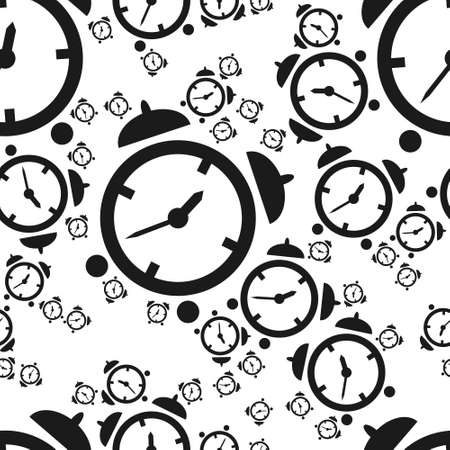 alarm clock seamless patternのイラスト素材