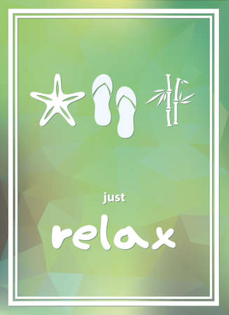 relax posterのイラスト素材