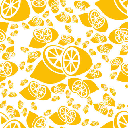 seamless lemon patternのイラスト素材