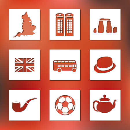 england iconsのイラスト素材