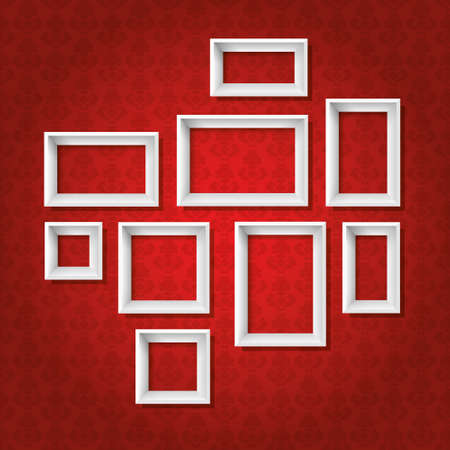 white framesのイラスト素材