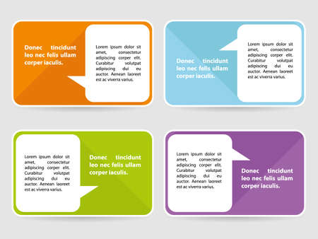 text bannersのイラスト素材