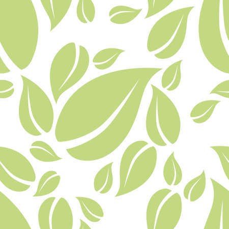 mint leaf seamless patternのイラスト素材