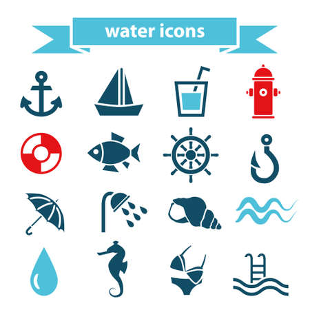water iconsのイラスト素材