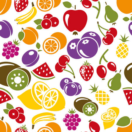 fruit seamless patternのイラスト素材