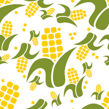 corn seamless patternのイラスト素材