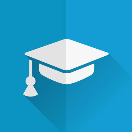 graduation cap iconのイラスト素材
