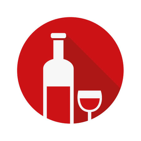 wine bottle iconのイラスト素材