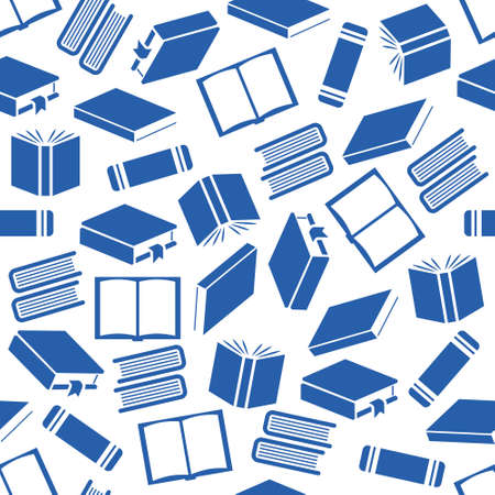 book seamless patternのイラスト素材